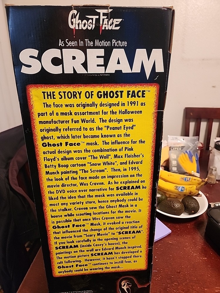Scream Ghostface 18 Tall Box