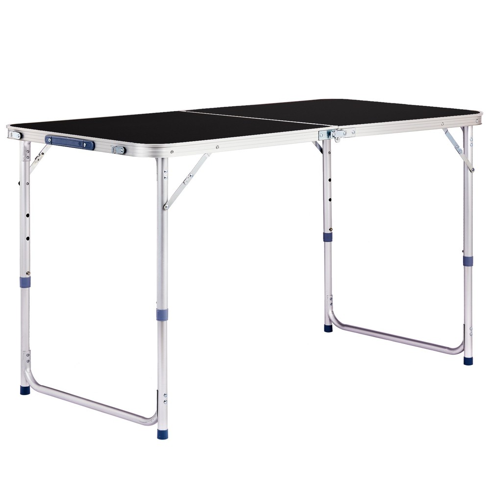 4Ft Portable Multipurpose Folding Table black
