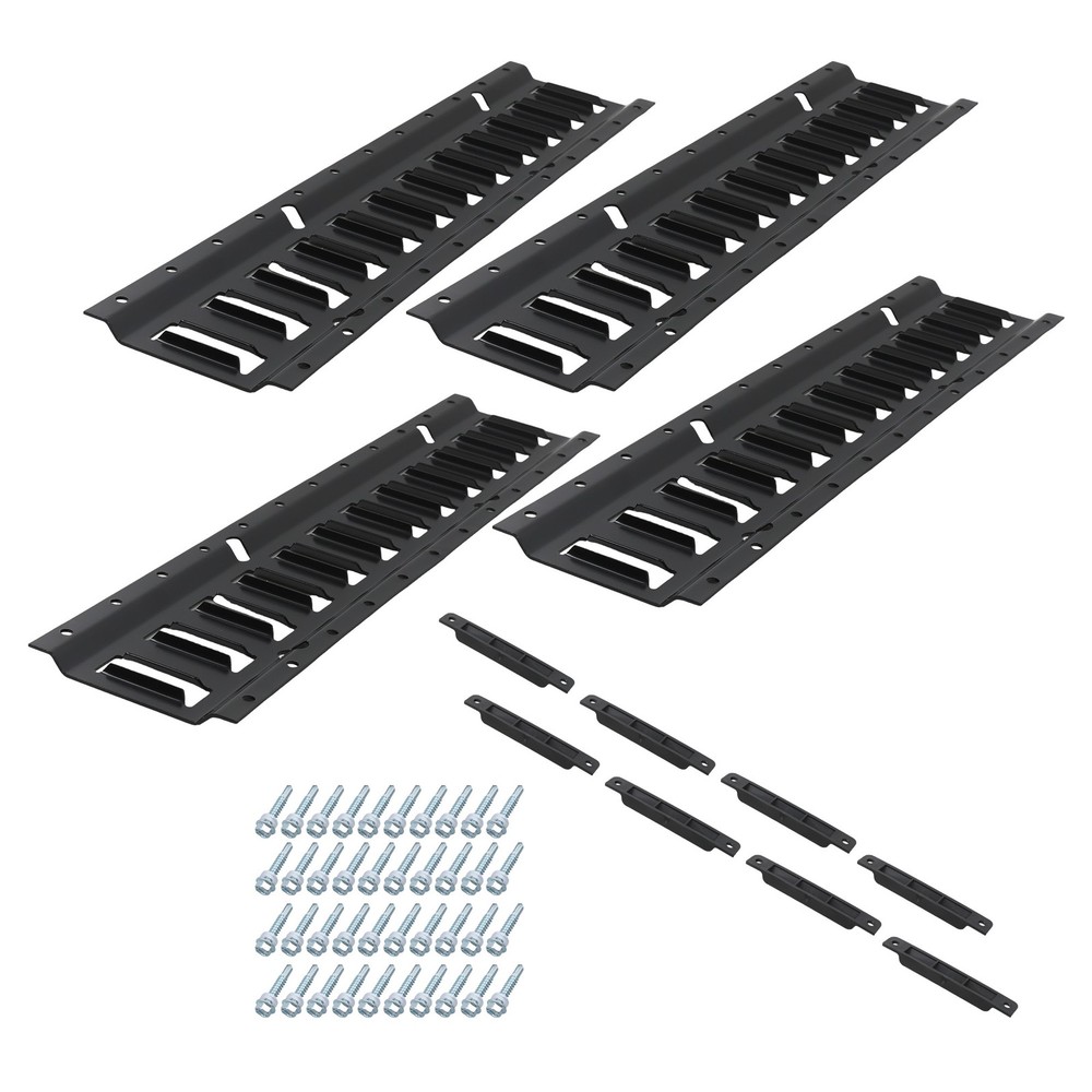 Labwork 12 Pack 2' E Track Tie Down Rails Power Coated E-Tracks For Trailers