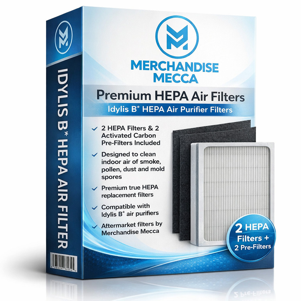 2 HEPA Filters and 2 Pre-Filters for Idylis B - Made for IAP-10-050, IAP-10
