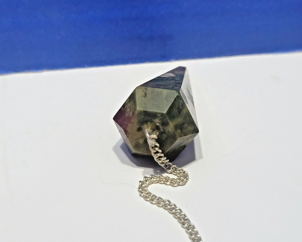 Vintage Ocean Jasper Pendulum for Dowsing
