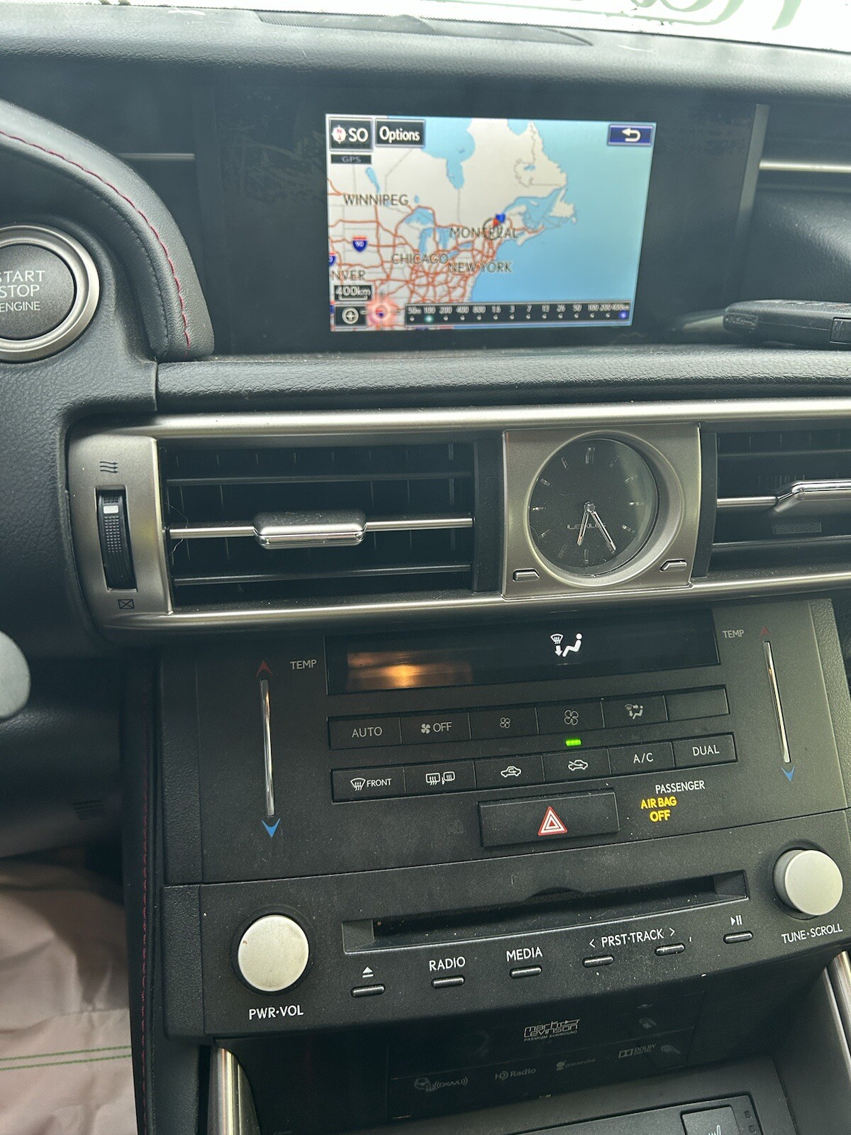 2015 LEXUS IS250 NAVIGATION RADIO DISPLAY SCREEN 86110-53021 OEM