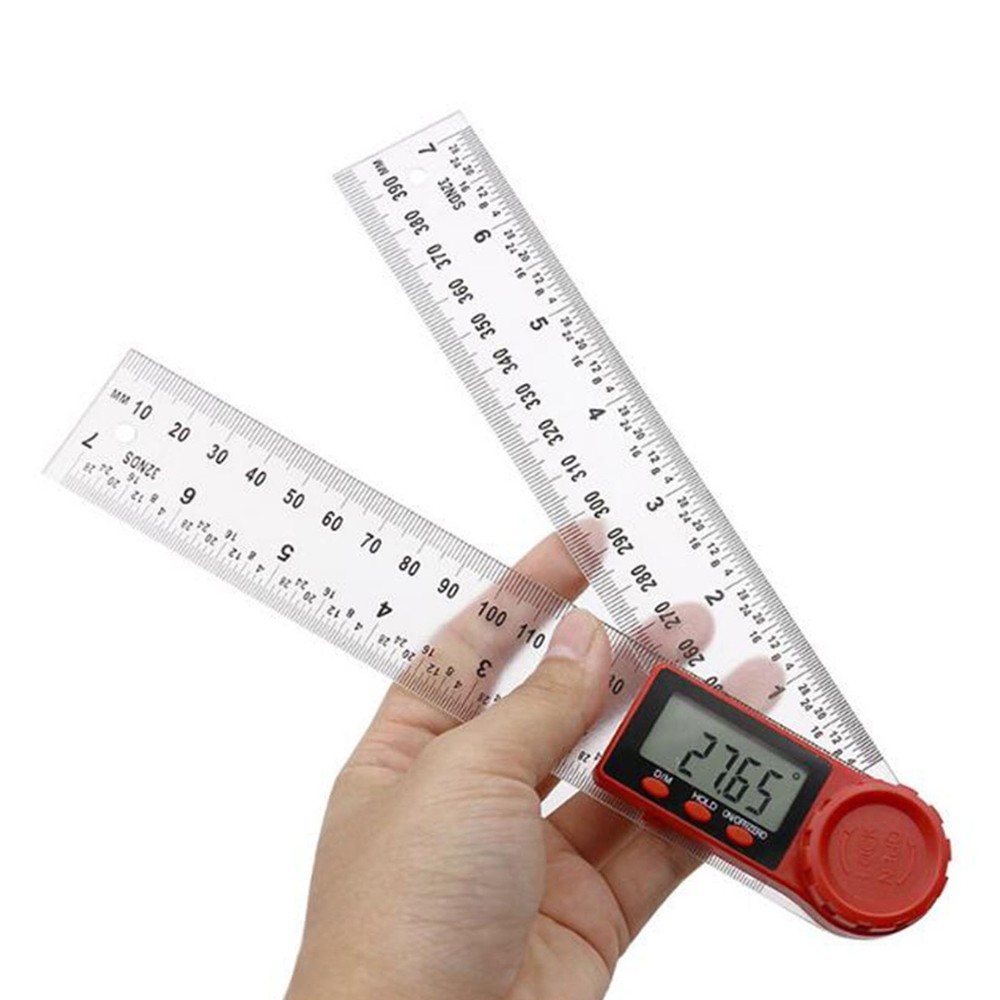 0-360° Electronic Digital Angle Finder 8" Protractor Ruler Stainless LCD 200mm