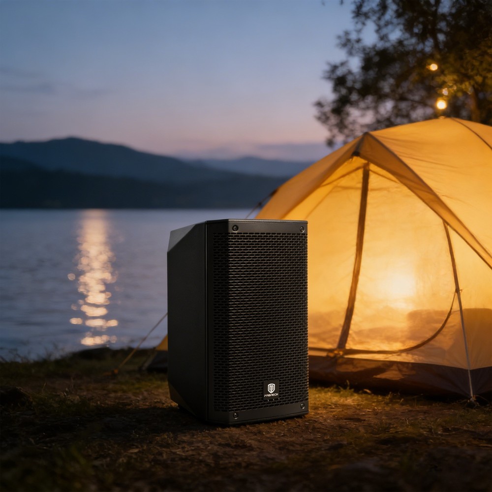 Proreck Professional SP8 1000W 8'' Bluetooth Powered PA Speaker Bluetooth TWS