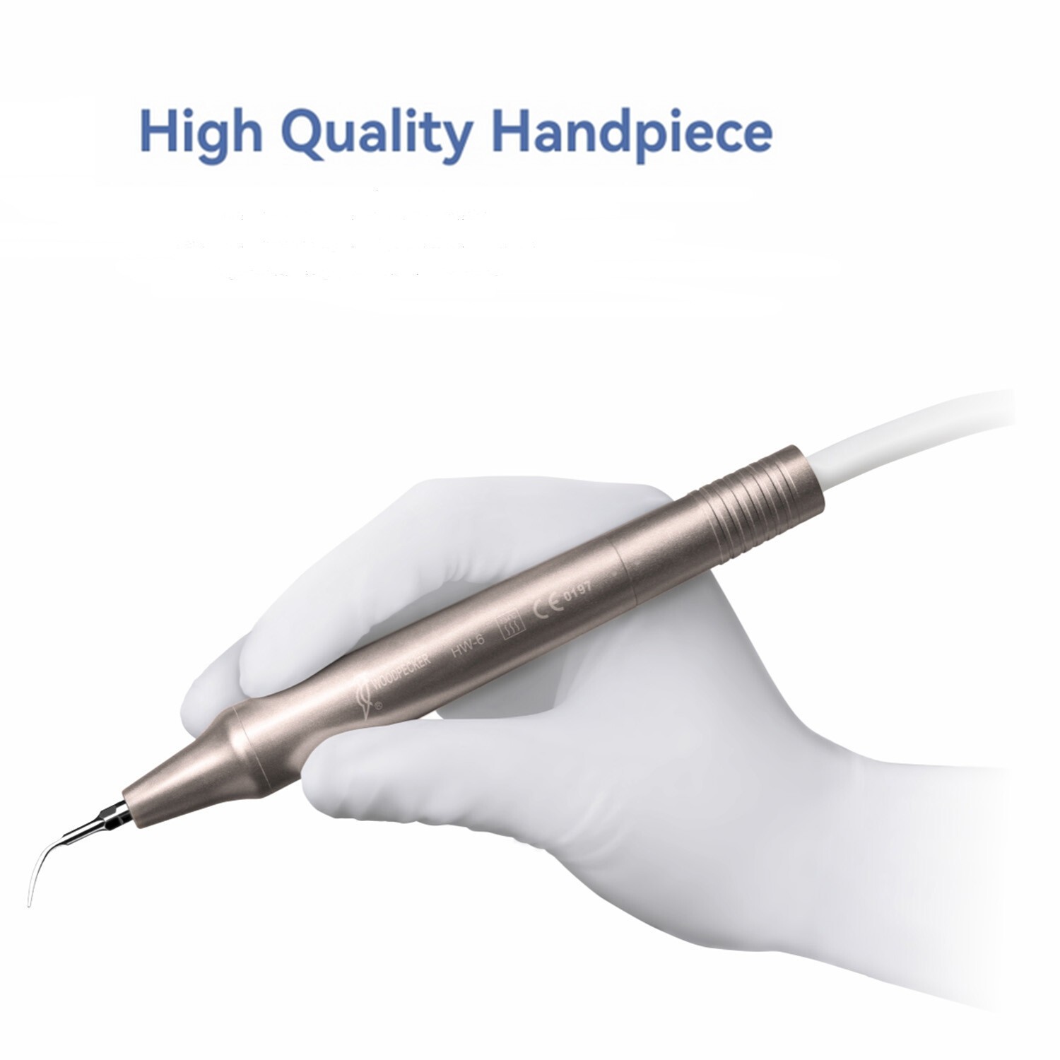 100% Woodpecker Dental U6/U6 LED Ultrasonic Piezo Scaler HW-6 Handpiece 7 Tips