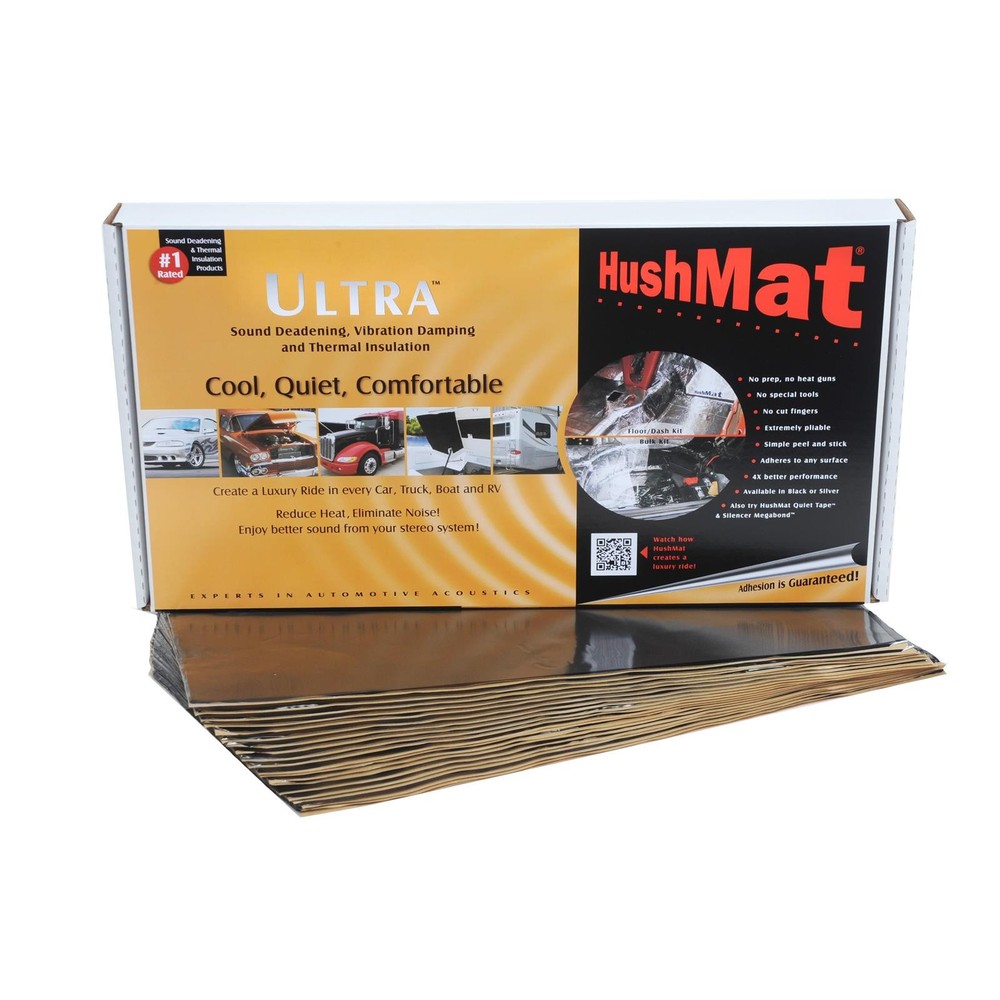 Hushmat Ultra Black Universal Floor/Dash Kit, DampingMaterial