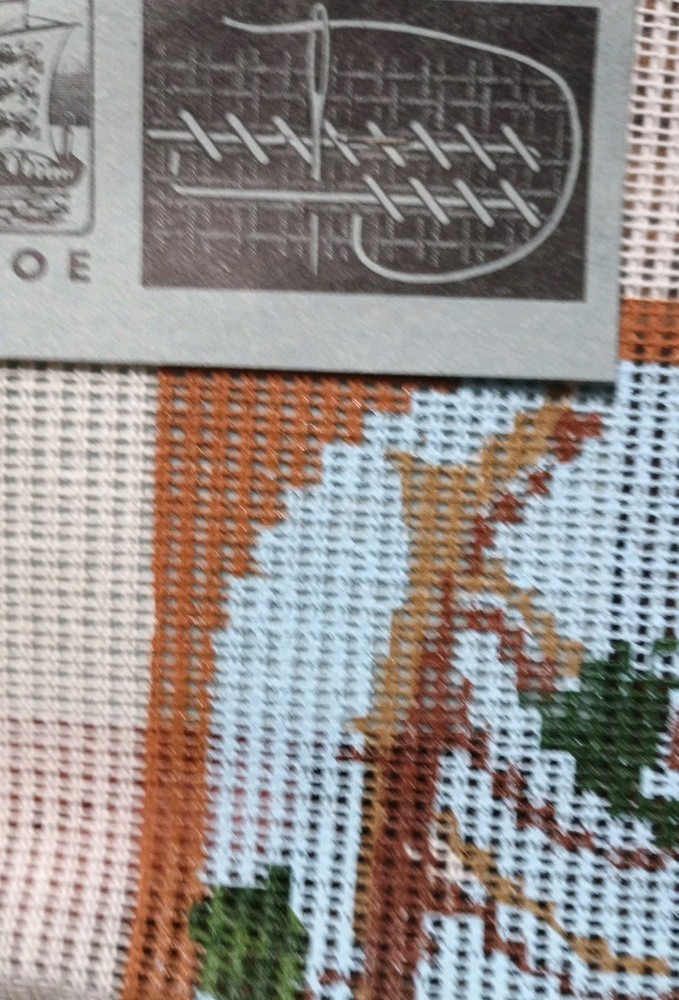 Denmark Ooe Needlework Canvas Deer Kit Wool Started
