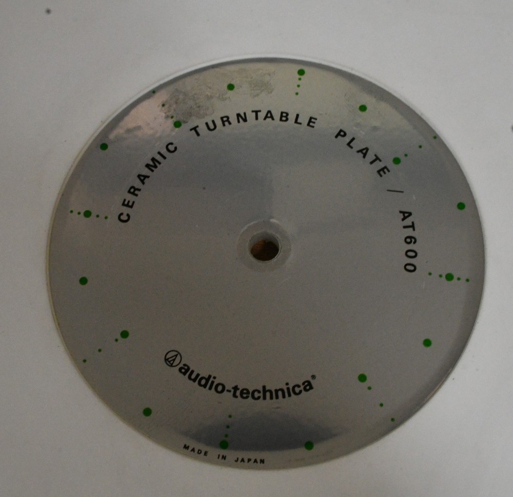 Audio Technica AT-600 ceramic turntable plate