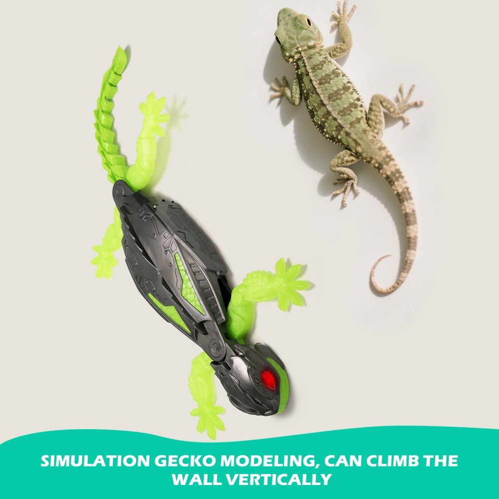 Wall Crawler Gecko - Remote Control Lizard with LED Eyes for Ages 6+