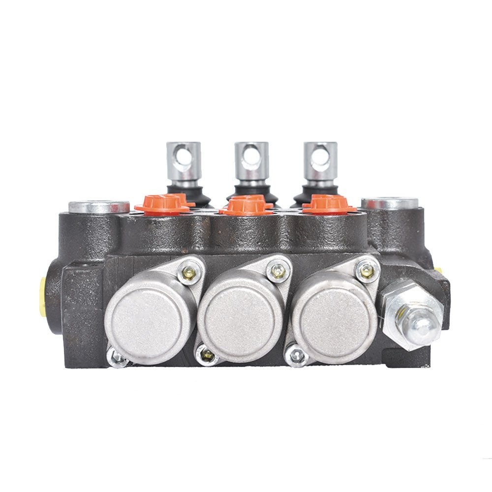 Hydraulic Control 3-Spool Valve Double Acting 13 GPM 3600 PSI SAE Ports