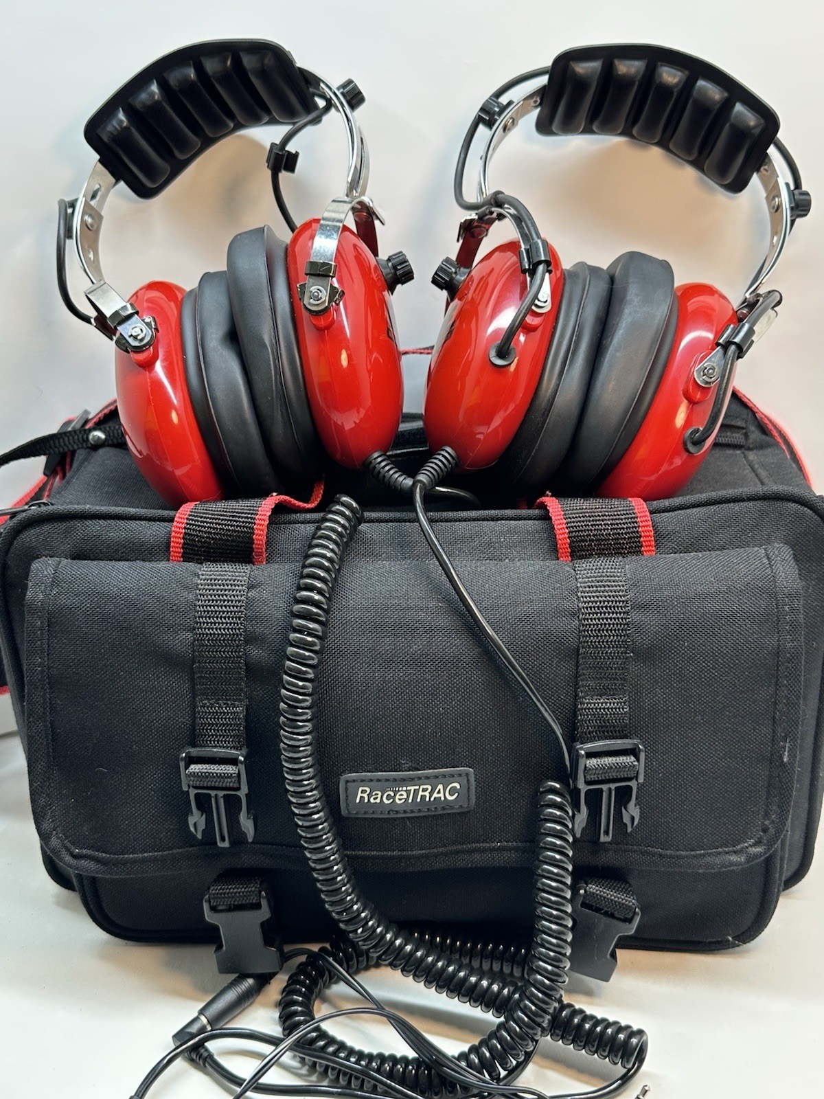 Racing Electronics Headset Volume Knob Wiring RaceTrac Bag Tested Lot Of 2 Pair