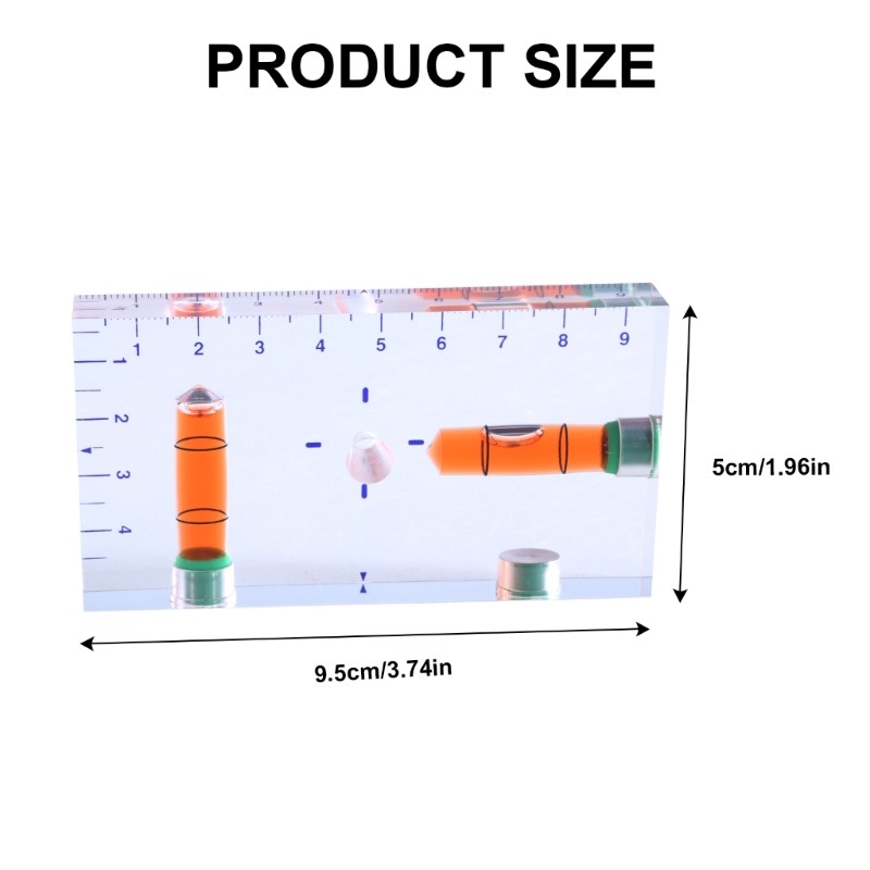 Essential Leveling with Clear Housing & Precisions Liquid Small Leveling Tool