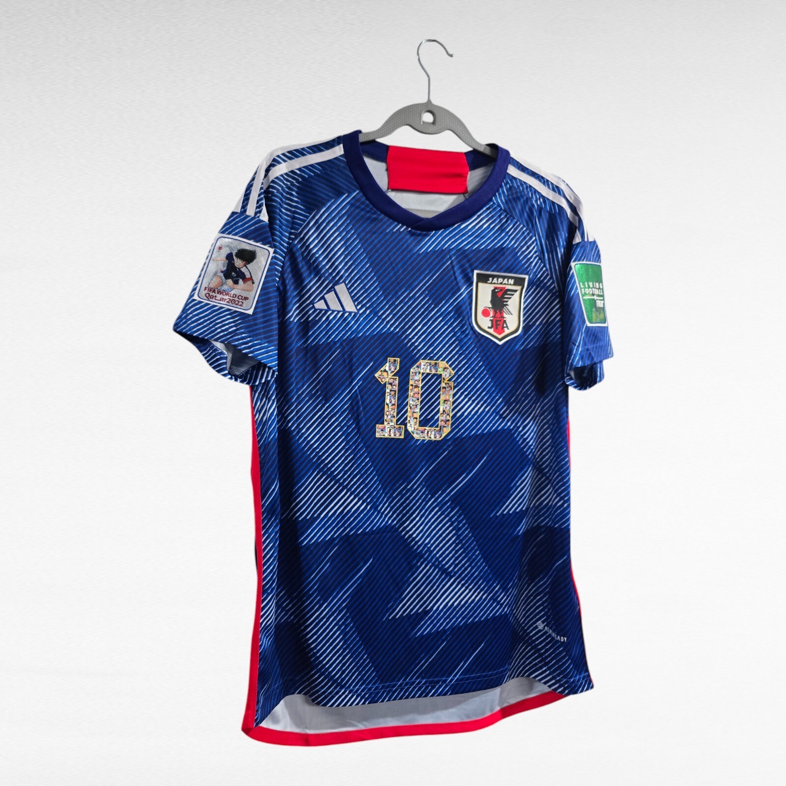 JAPAN HOME NATIONAL TEAM JERSEY - 2022 - CAPTAIN TSUBASA # 10 - MEDIUM