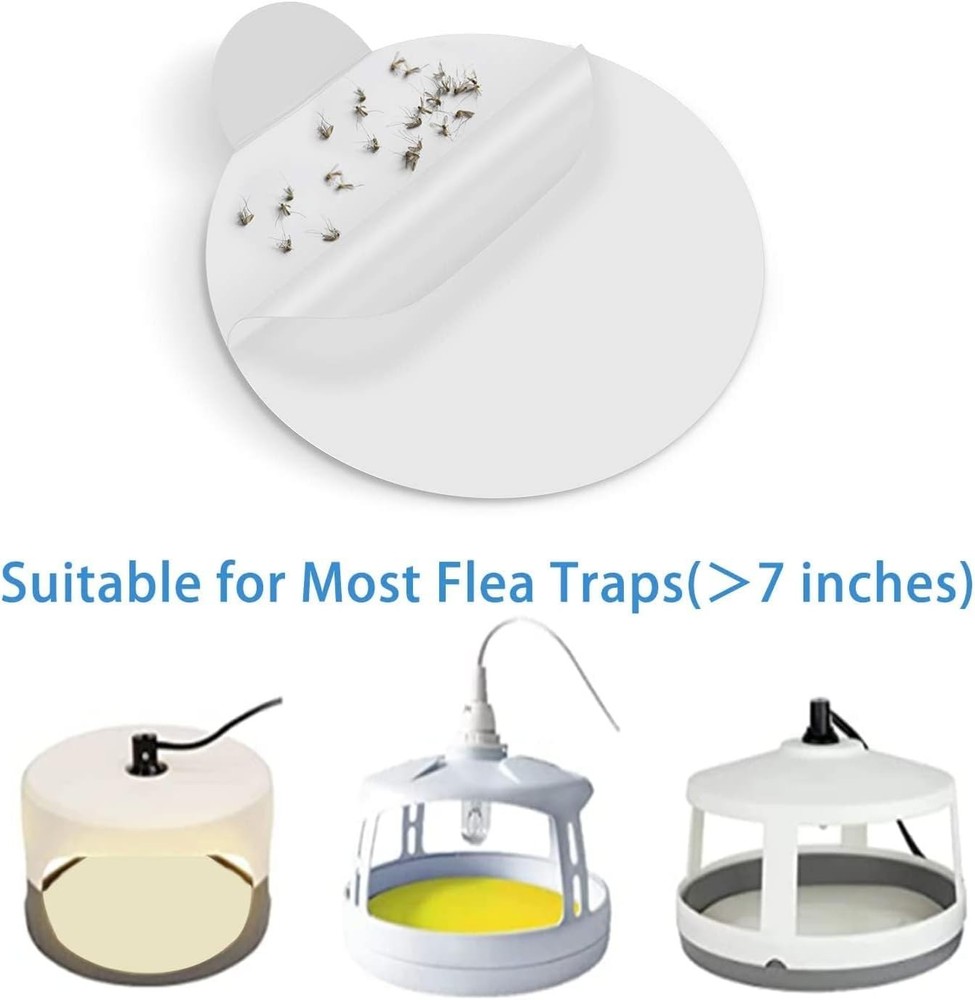 Flea Trap Refill Discs 7.1 Inch Replacement Glue Boards for Most Models Flea Tra
