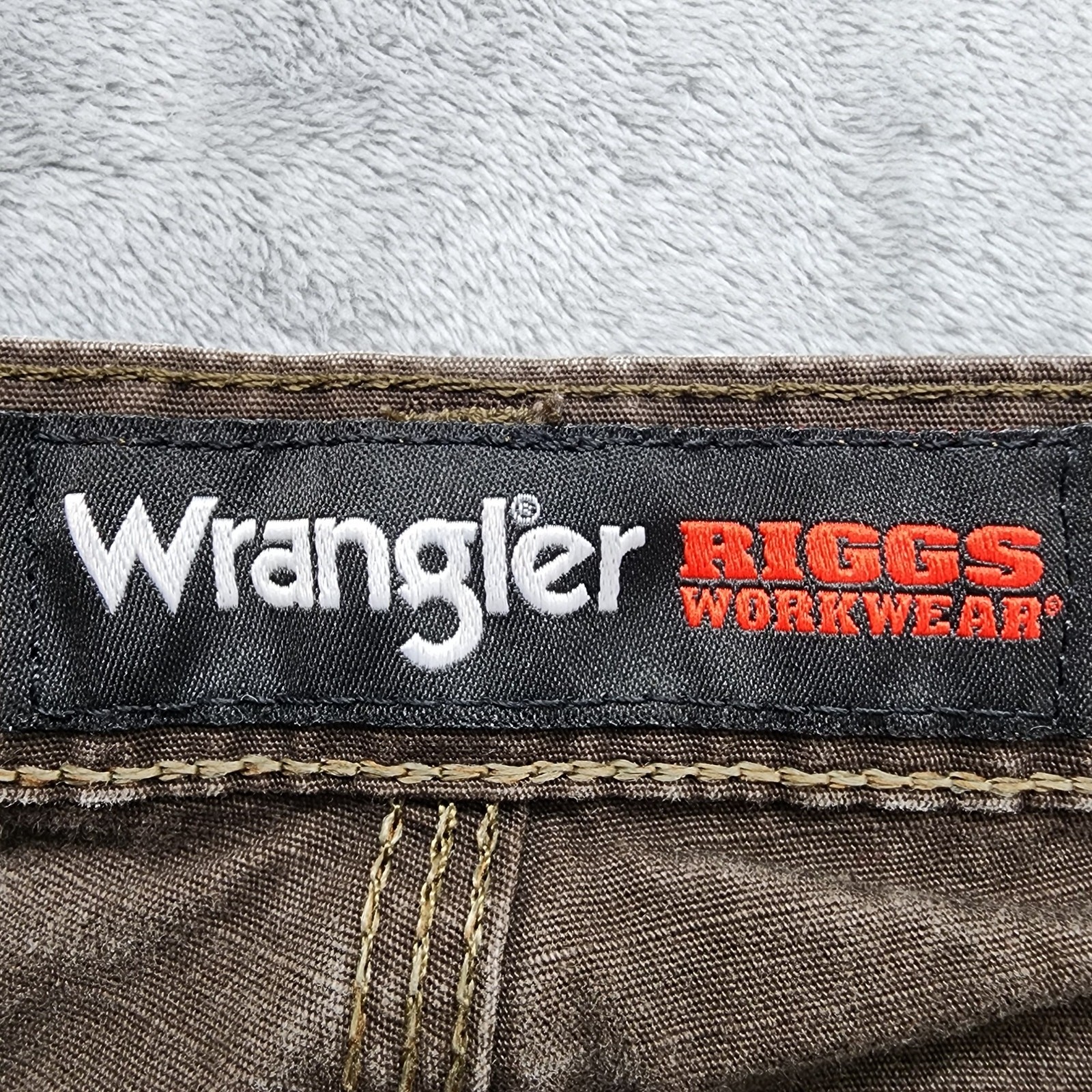 Vintage Wrangler Pants Mens 38x32 Brown Carpenter Double Knee Riggs Workwear