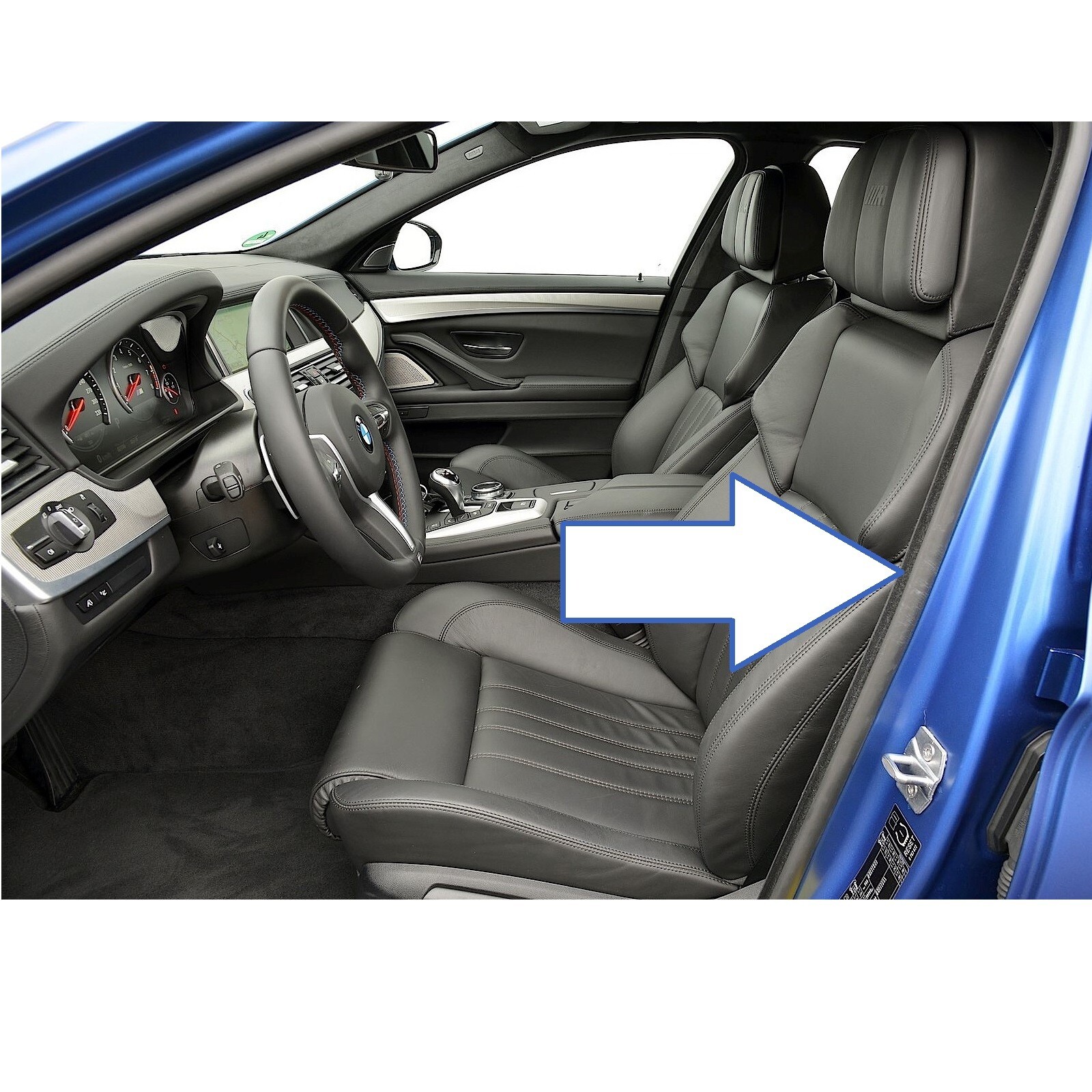 BMW F10 F11 F18 5-Series 2010-2016 Rubber Door Seal Edge Protector Weatherstrip