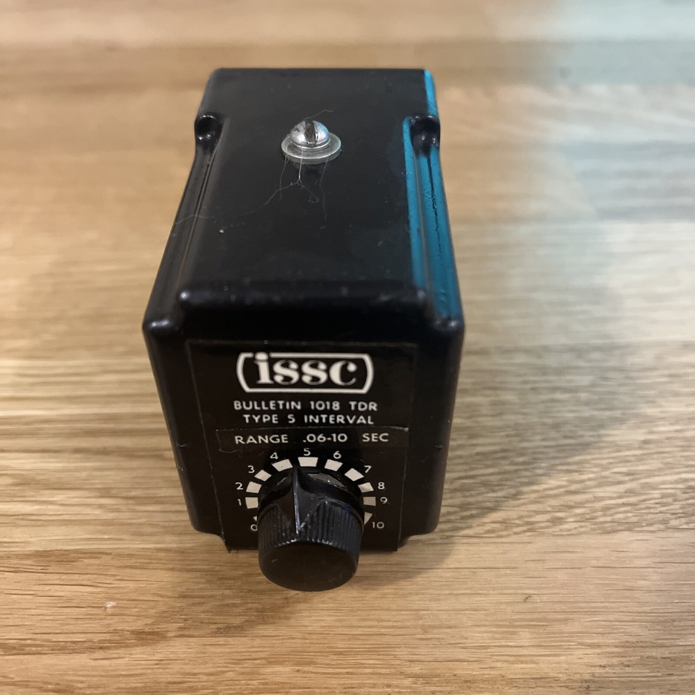 ISSC 1018-TDR SOLID STATE TIME DELAY RELAY CONTROL 120VAC 06-10 SEC 8 PIN