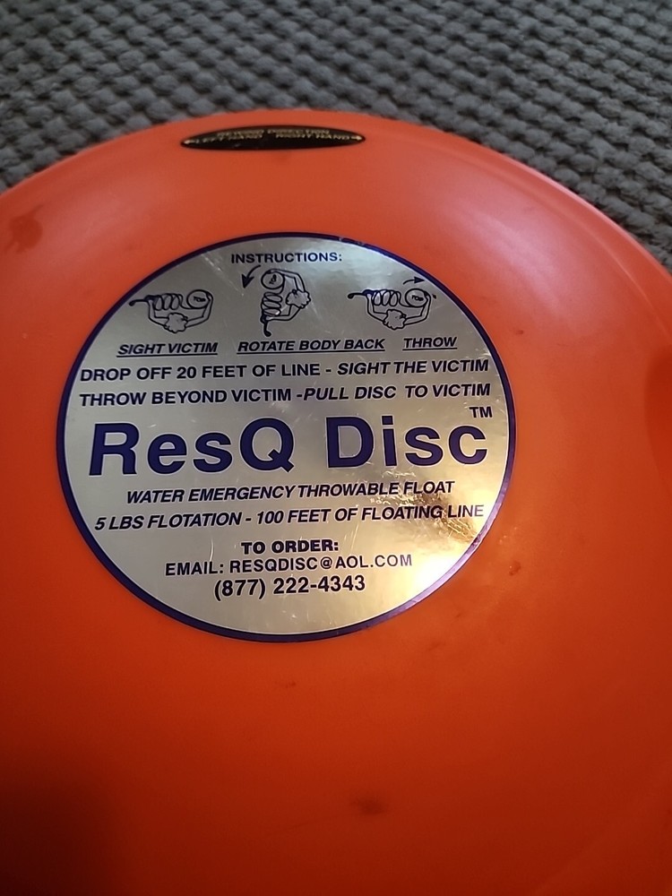 ResQ Disc Water Emergency Throwable Float, Without Bag