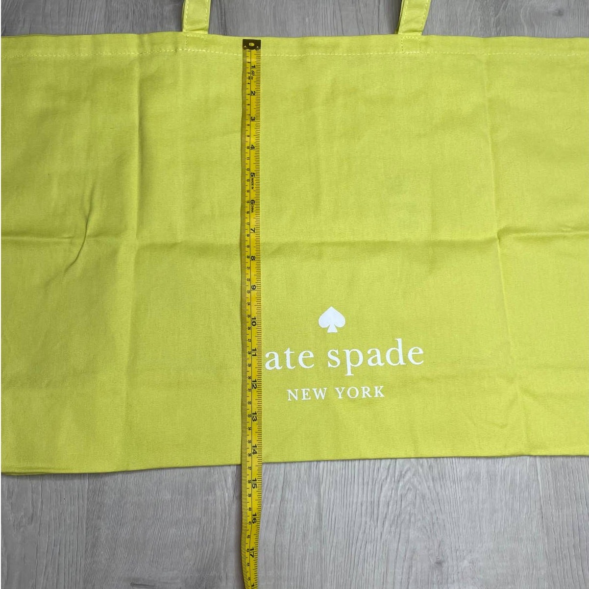 Kate Spade Large Cotton Beach Shop Market Reusable Tote Bag Yellow Foldable