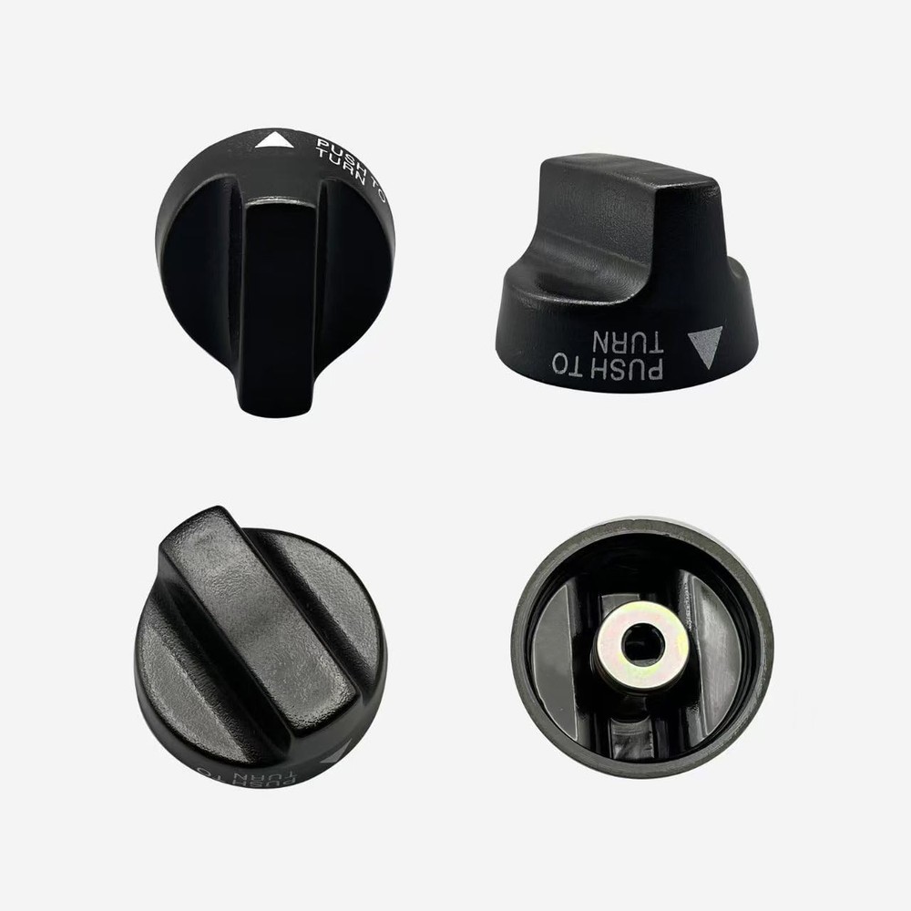 Durable Replacement Burner Knobs for Blackstone 28" & 36" Griddles, Black Finish