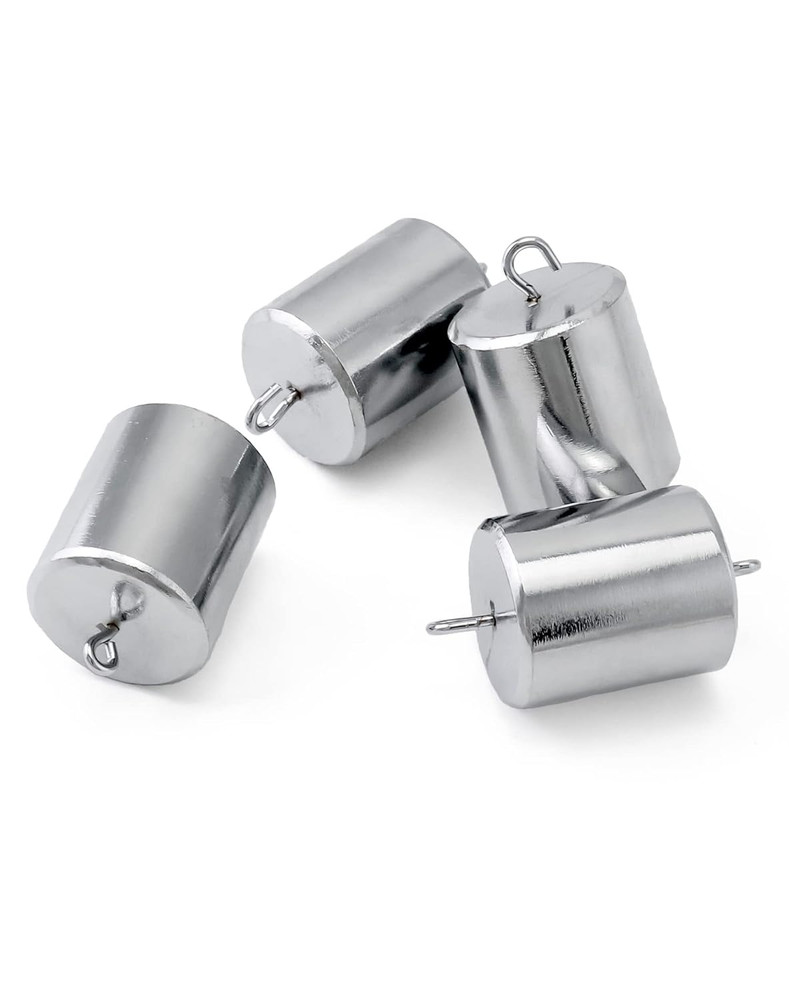 4 Pack 200g Double Hooked Weights Chrome Plated Physics Lab Set w/Case 4pcs 200g