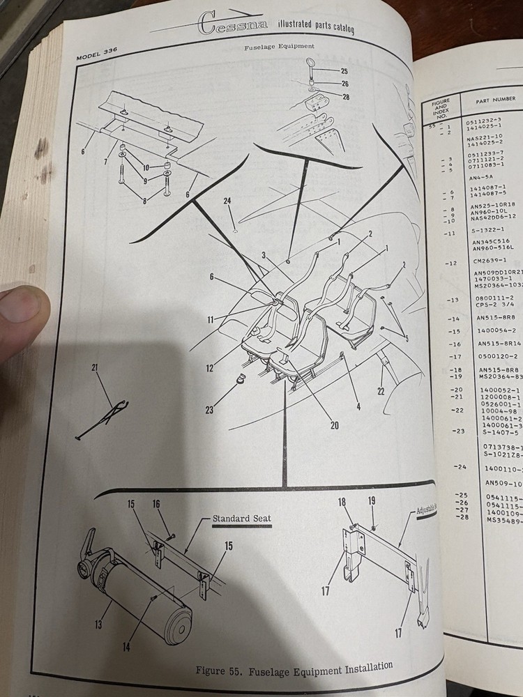 Cessna Model 336 Skymaster Parts Catalog