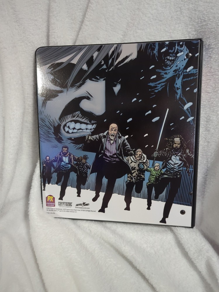 Various Character 3 ring binder. The Walking Dead