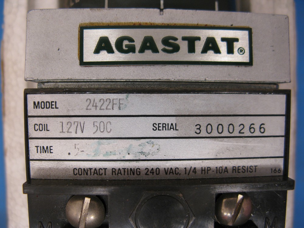 AGASTAT TIME DELAY RELAY 2422FF