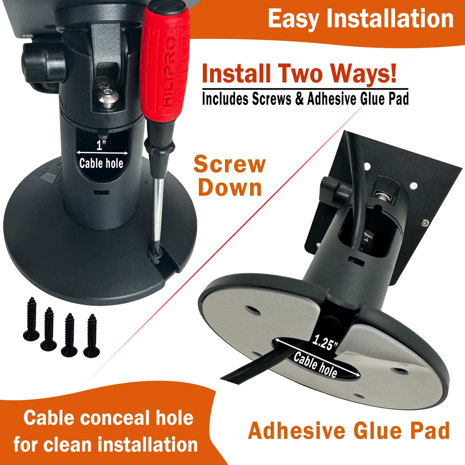 Hilipro Swivel Stand for Pax A35 Credit Card Machine Terminal PIN Pad-A POS Kit