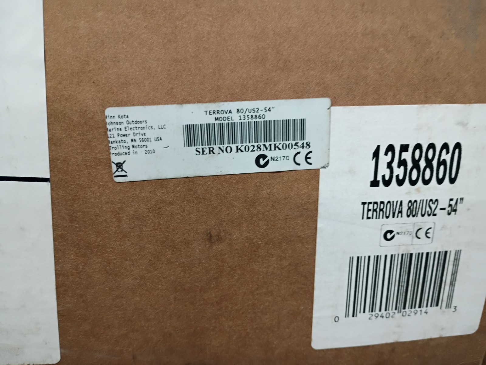 MINN KOTA 1358860 TERROVA 80/US2 24V 54" BOW MT