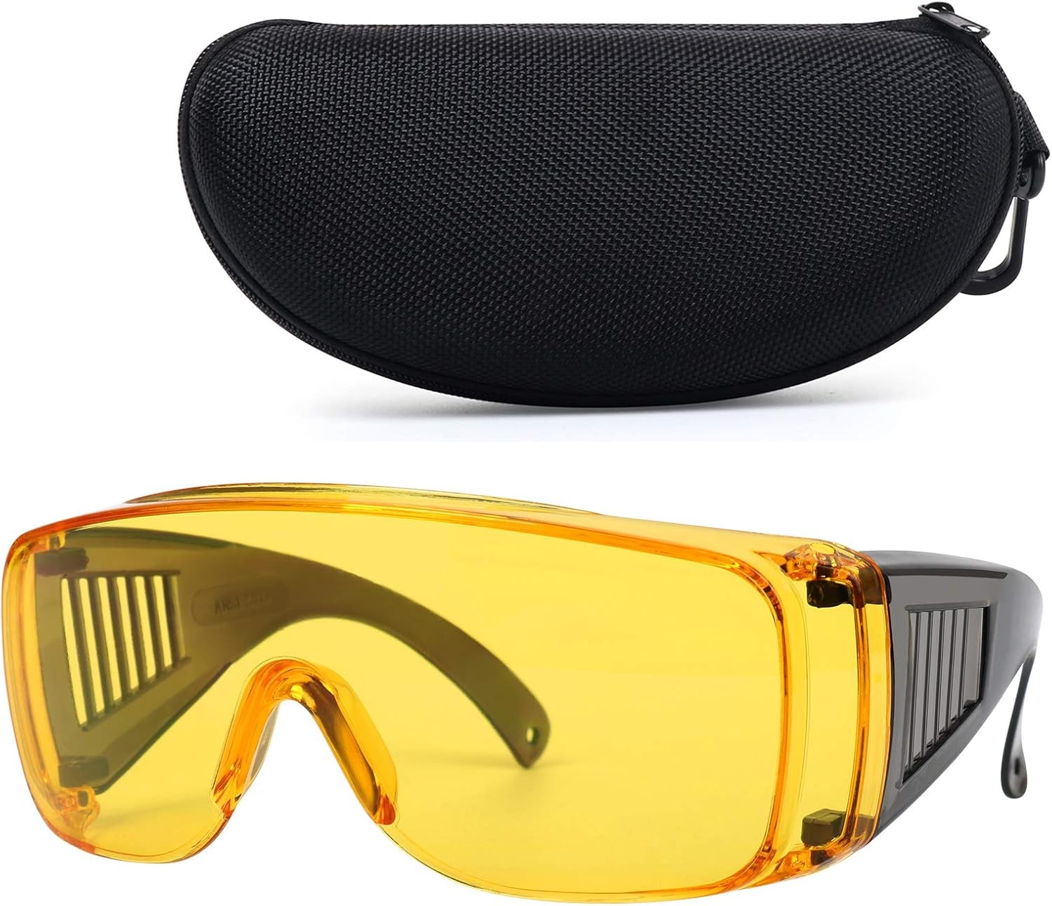 Shooting Glasses Over Eyeglasses, AntiFog Safety Yellow Lens