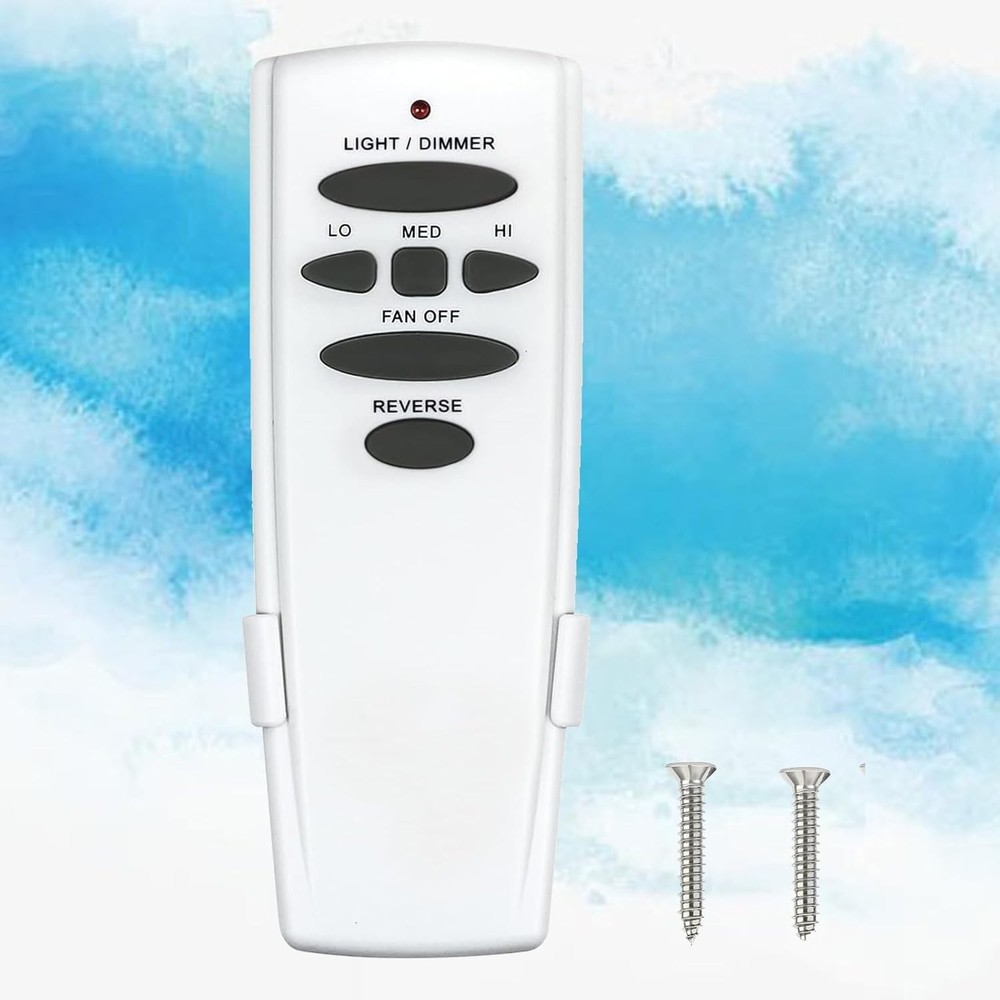 Ceiling Fan Remote Replacement - Reverse, 3-Speed & Light Dimmer for Hampton ...