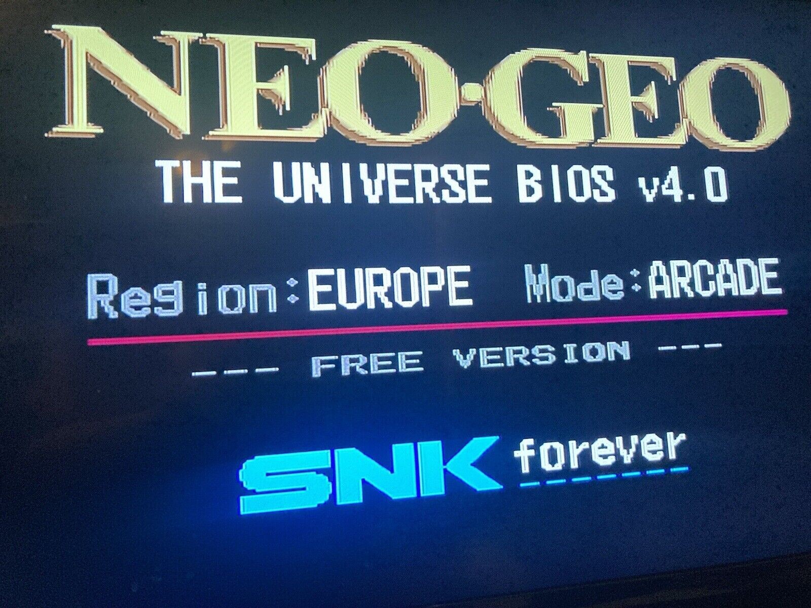NeoBiosMasta 1.7 Neo geo mv1b mv1c with UniBios 4.0