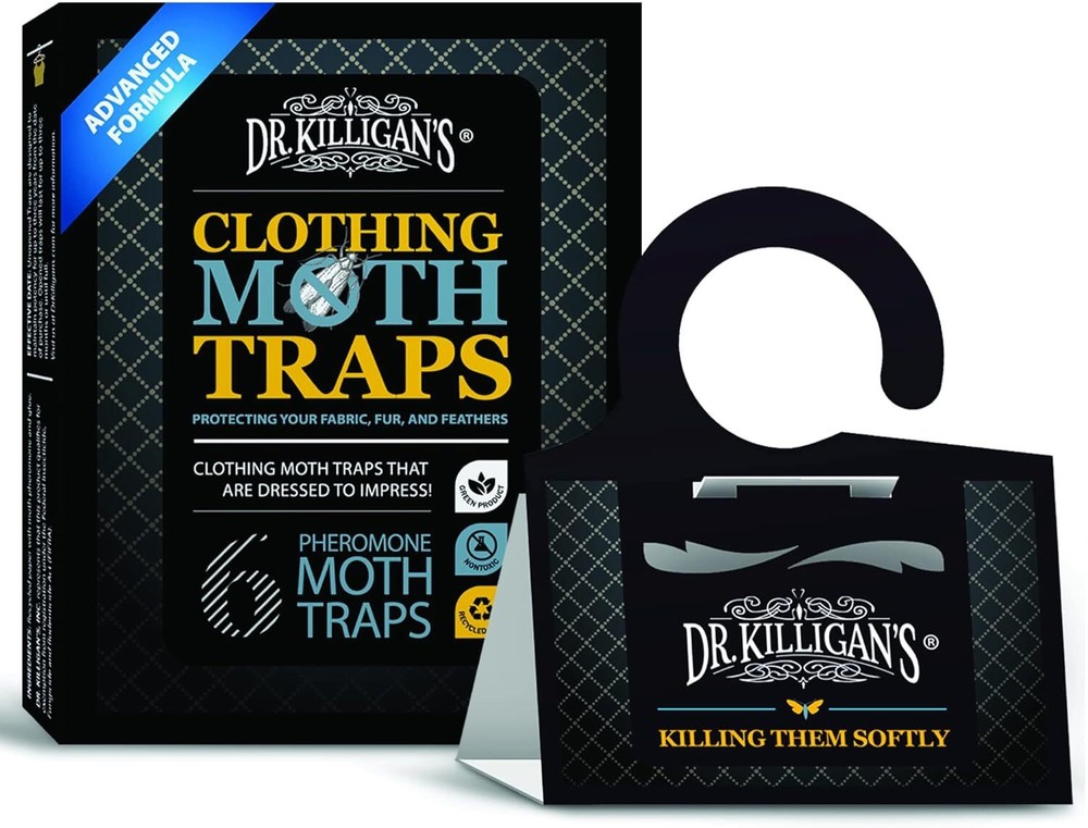Dr Killigan's Moth Traps For Clothes Premium 6 Pack Effective Moth Control