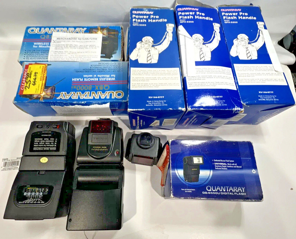 Camera Flashes & Attachments Mixed Lot (ALL RETURNS/DEFECTIVE)