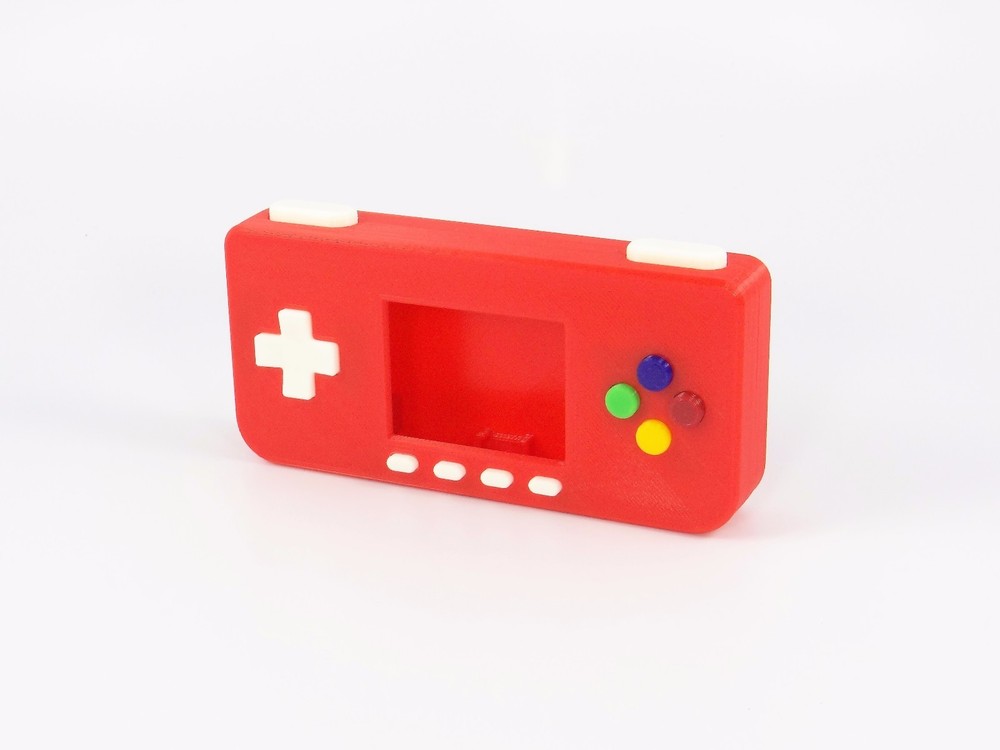 PiGRRL Zero Game Boy Case RED NinjaFlex Buttons Screws Raspberry Pi Zero Gameboy