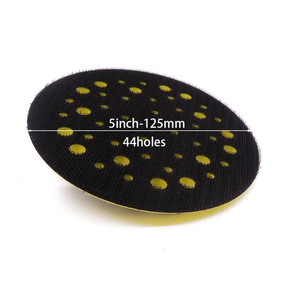 Replacement 125mm 44 Holes Sander Backing Pad Hook&Loop Dust Sanding Disc