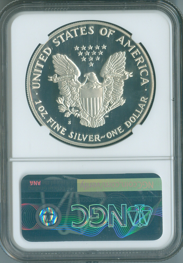 1989-S Silver Eagle Dollar NGC PF69 Ultra Cameo MAC Quality