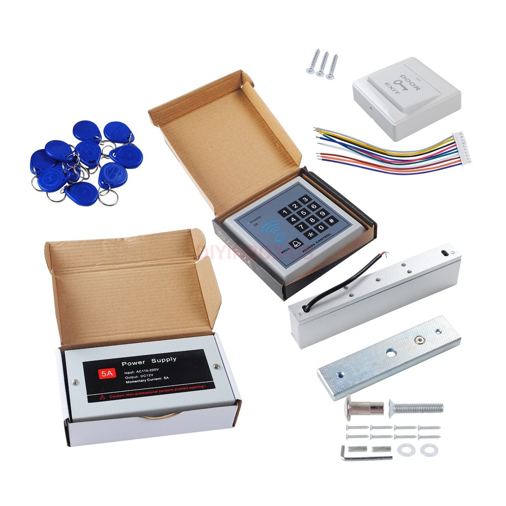 RFID Door Entry Security Access Control System Kit Set Magnetic Electronic Lock