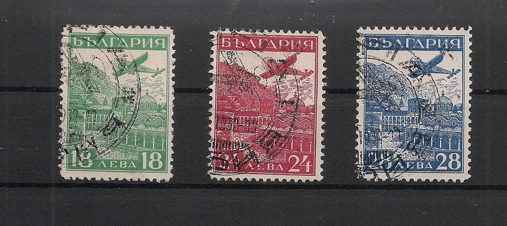 Bulgaria 1932 Airmail Set Fine Used