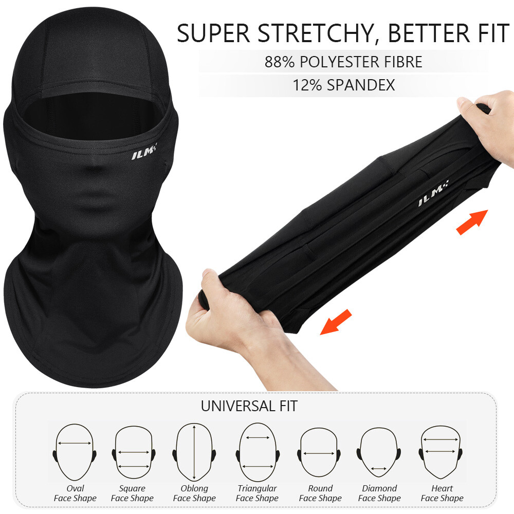 ILM Adult Motorcycle Balaclava Face Mask for Men Women Ski Model FM01