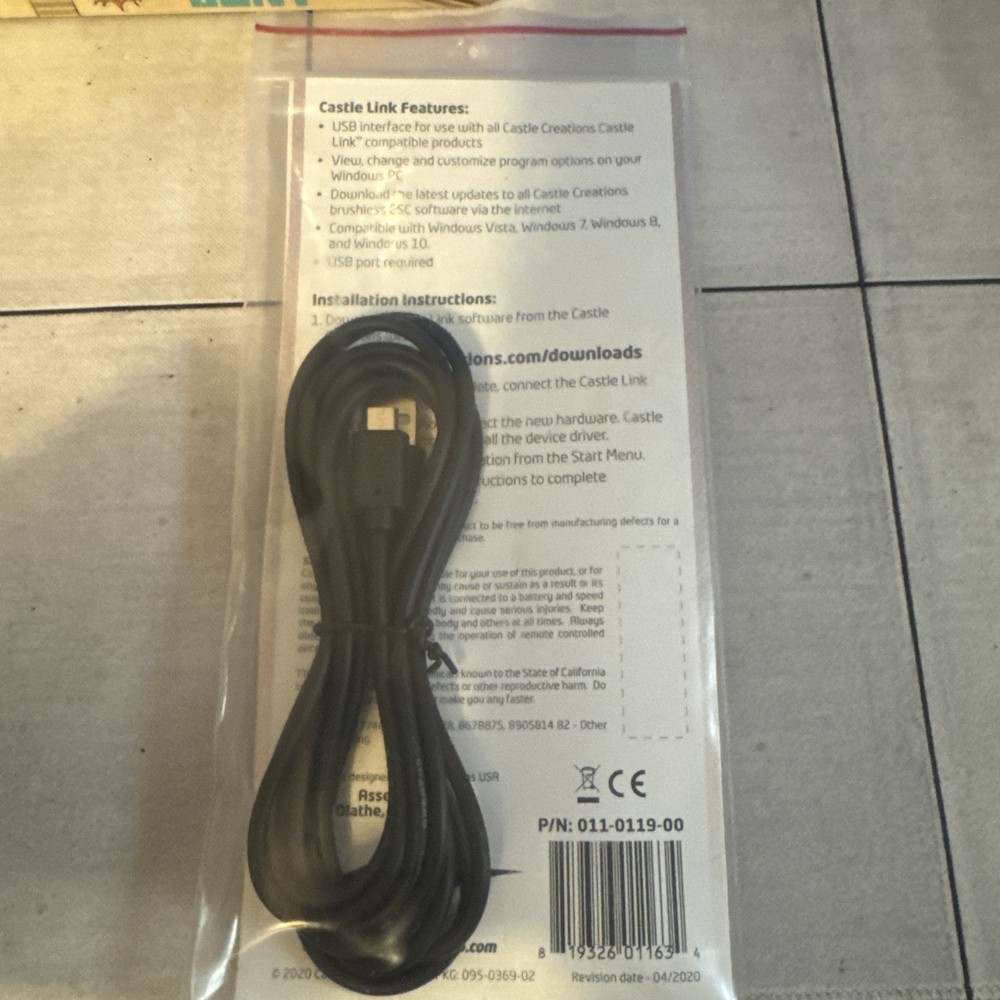 Castle Creations LINK V3 USB PROGRAMMING KIT