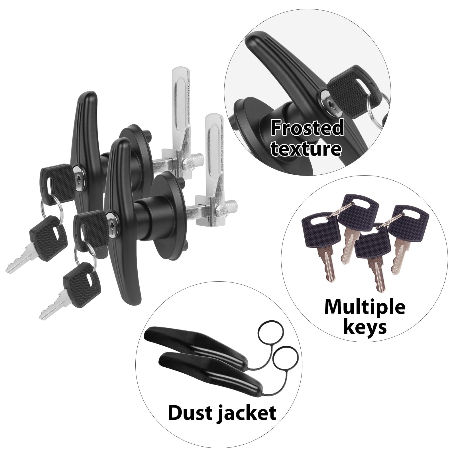 Truck Topper Fastener Heavy Duty T-Handle Lock for Leer/Snugtop Camper Shell - U