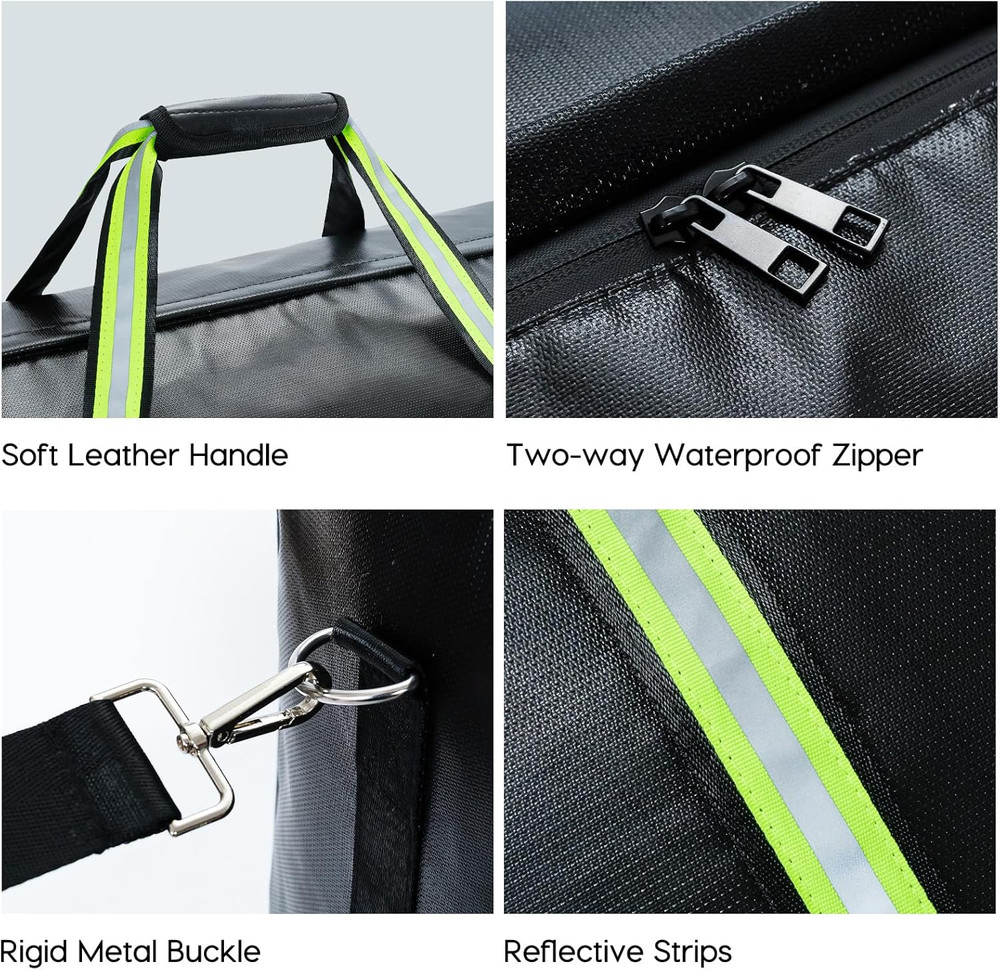 Large Fireproof Document Bags, Fireproof Document Box for Home Storage, Waterpro