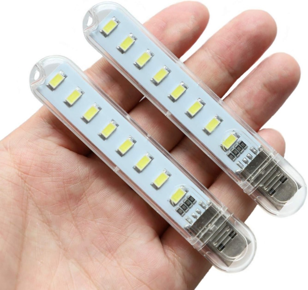 USB Mini Night Light Stick – 4 Pack LED Light, Compact Plug-in USB Lamp