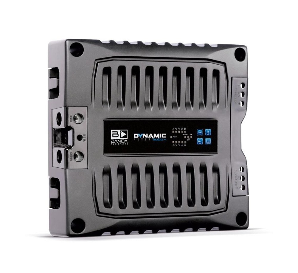 Dynamic Power 2000.4 @ 2 ohms Audio Amplifier Internal Link Processor Digital...