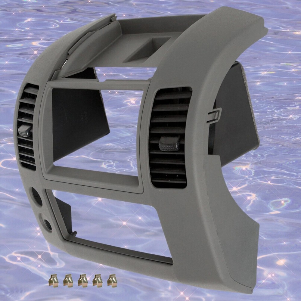 For 2005-2020 Nissan Front Center Dash Console Instrument Panel Lid Bezel Gray