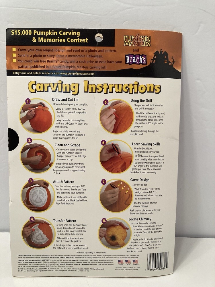 pumpkin carving kit 2005 new/sealed