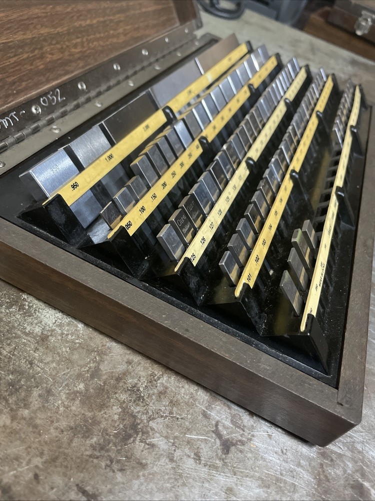 Starrett Webber Croblox 84 Pc Rectangular Gage Block Set