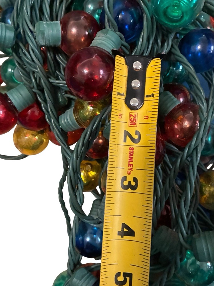 50 Ft Multi Colored Circle Bulb String Lights Christmas Lights